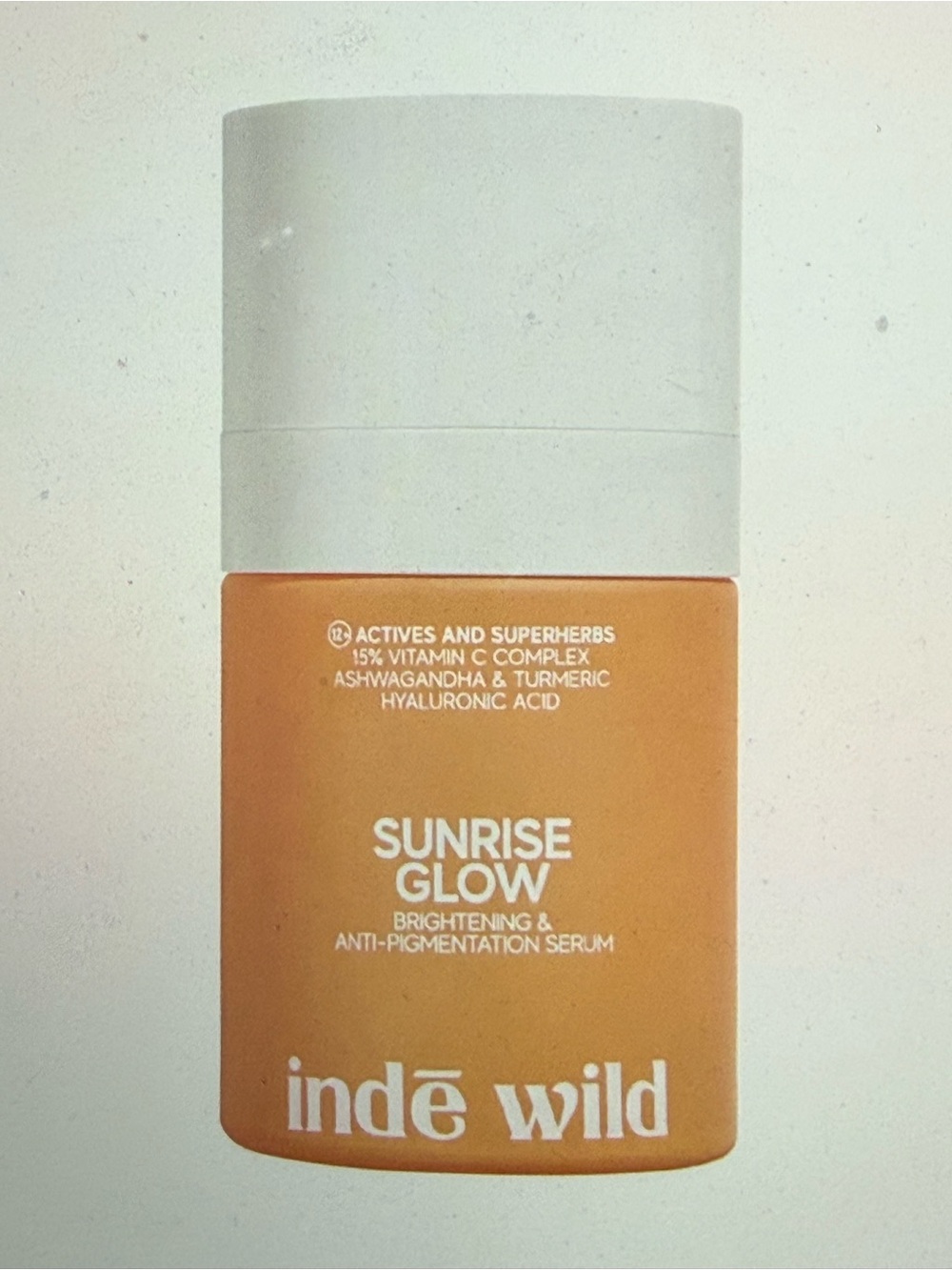Indē Wild Sunrise Glow Brightening Serum and Dark Spot Serum.